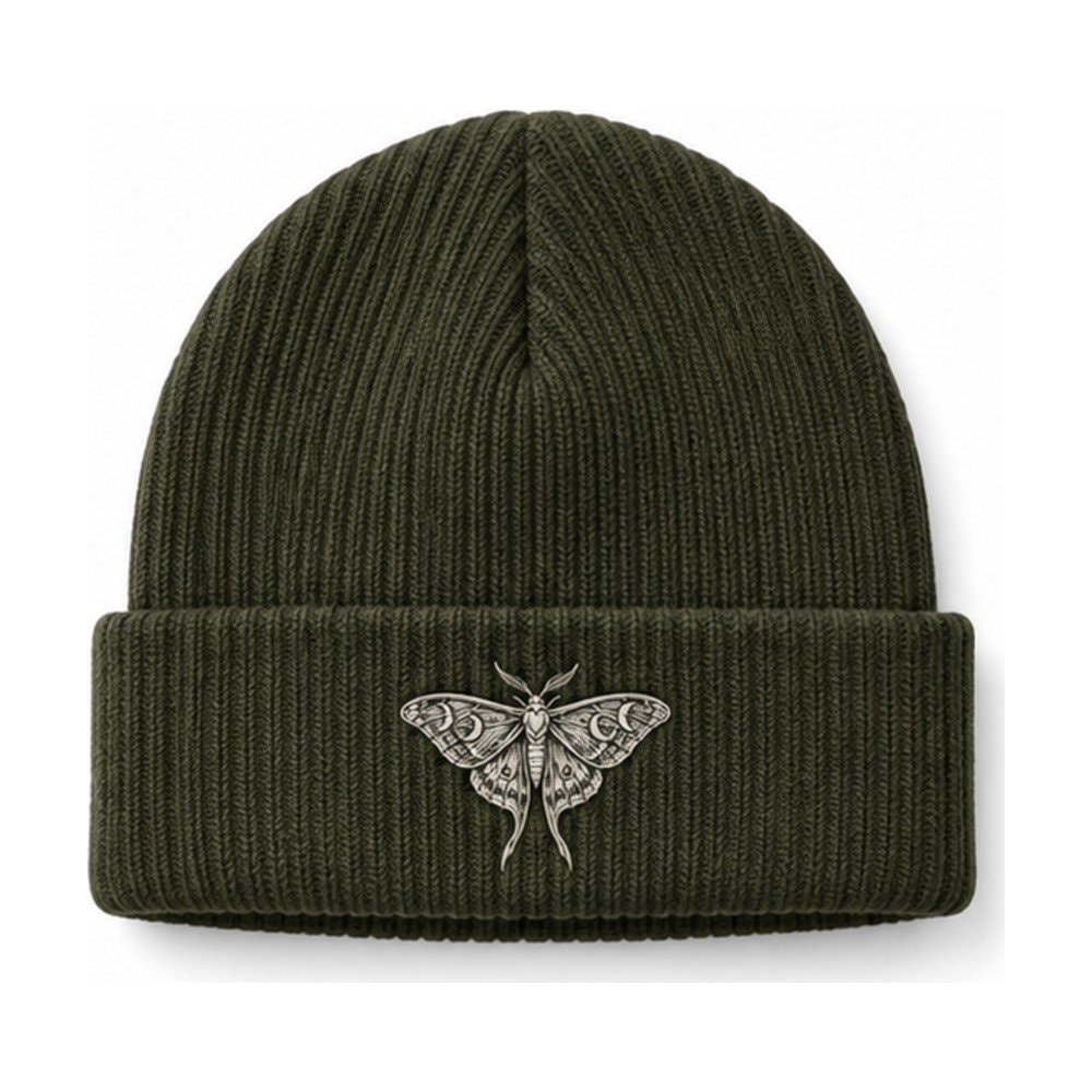 Tiny Moth Patch Beanie